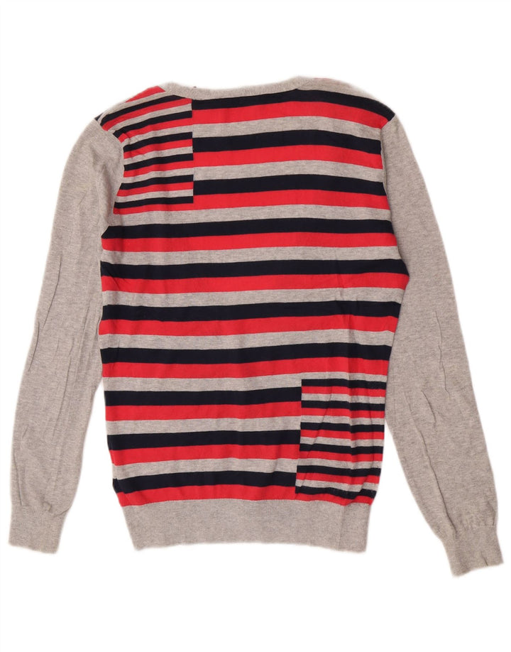 Ted Baker - Cárdigan para mujer, talla 2, algodón a rayas rojas pequeñas