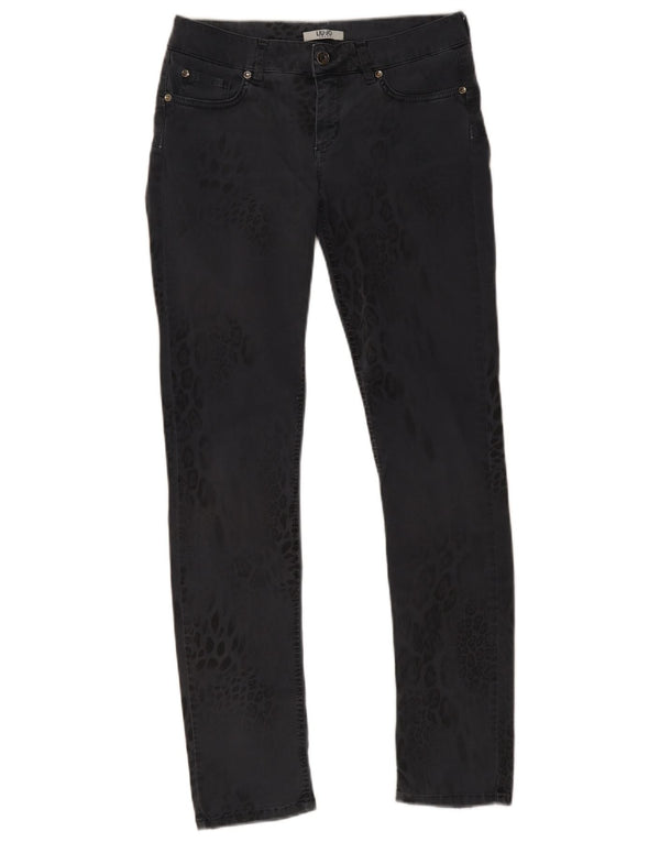 Jeans Ajustados Mujer Liu Jo W30 L31 Gris Estampado Animal