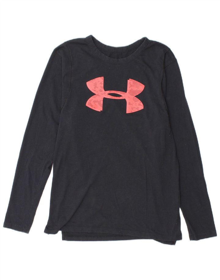 Under Armour Camiseta gráfica para mujer de manga larga UK 10 Small Azul marino