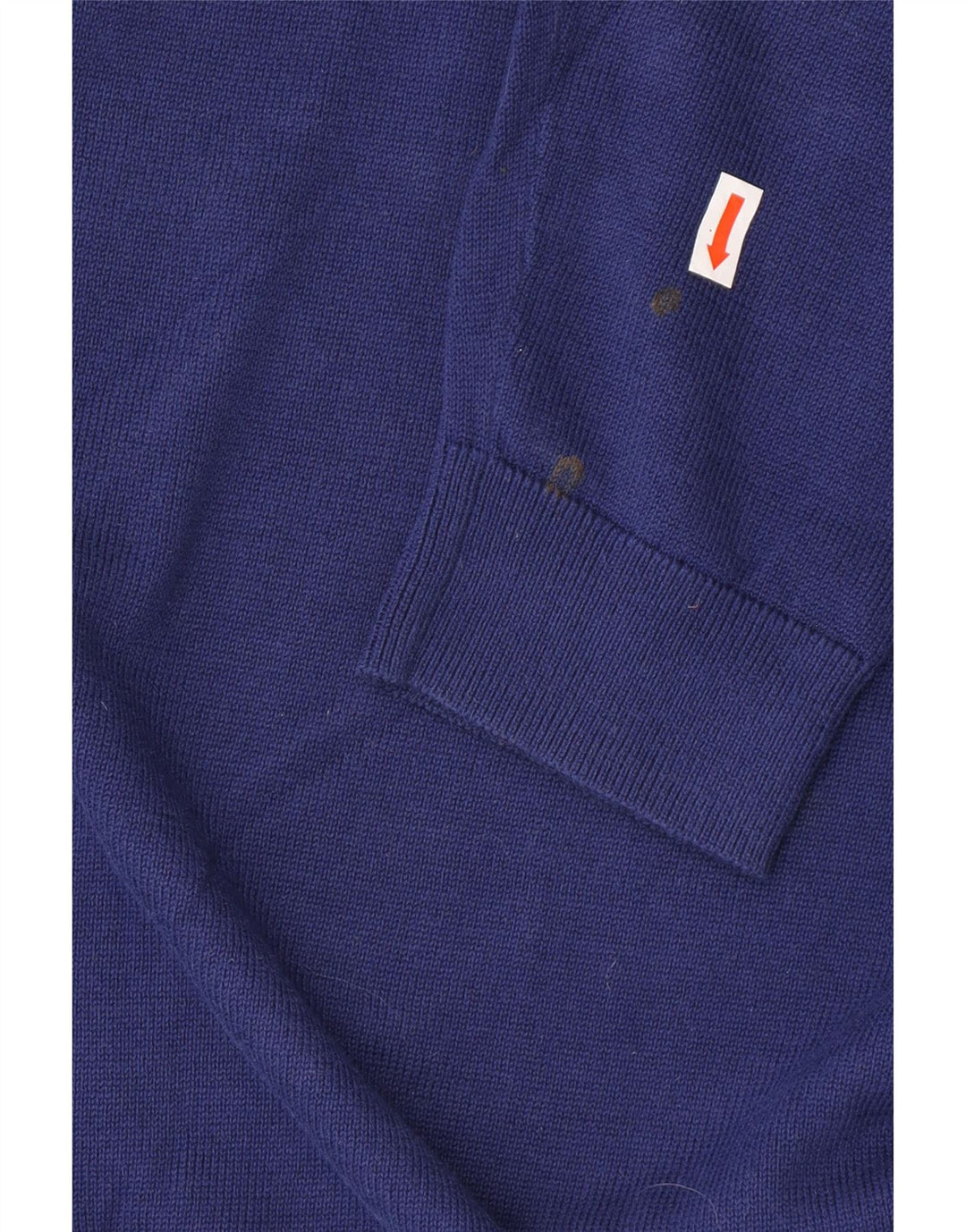 REISS Jersey con cuello en V para hombre, talla grande, algodón azul