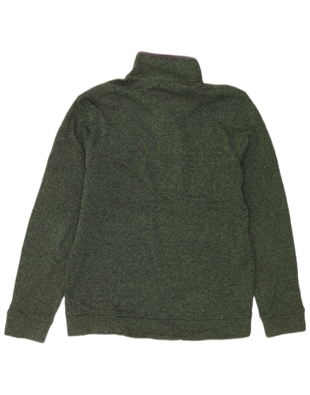 Eddie Bauer - Sudadera con cuello y botones para hombre, color verde medio