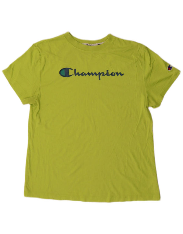 Champion Camiseta gráfica para mujer Top UK 44 Algodón verde medio