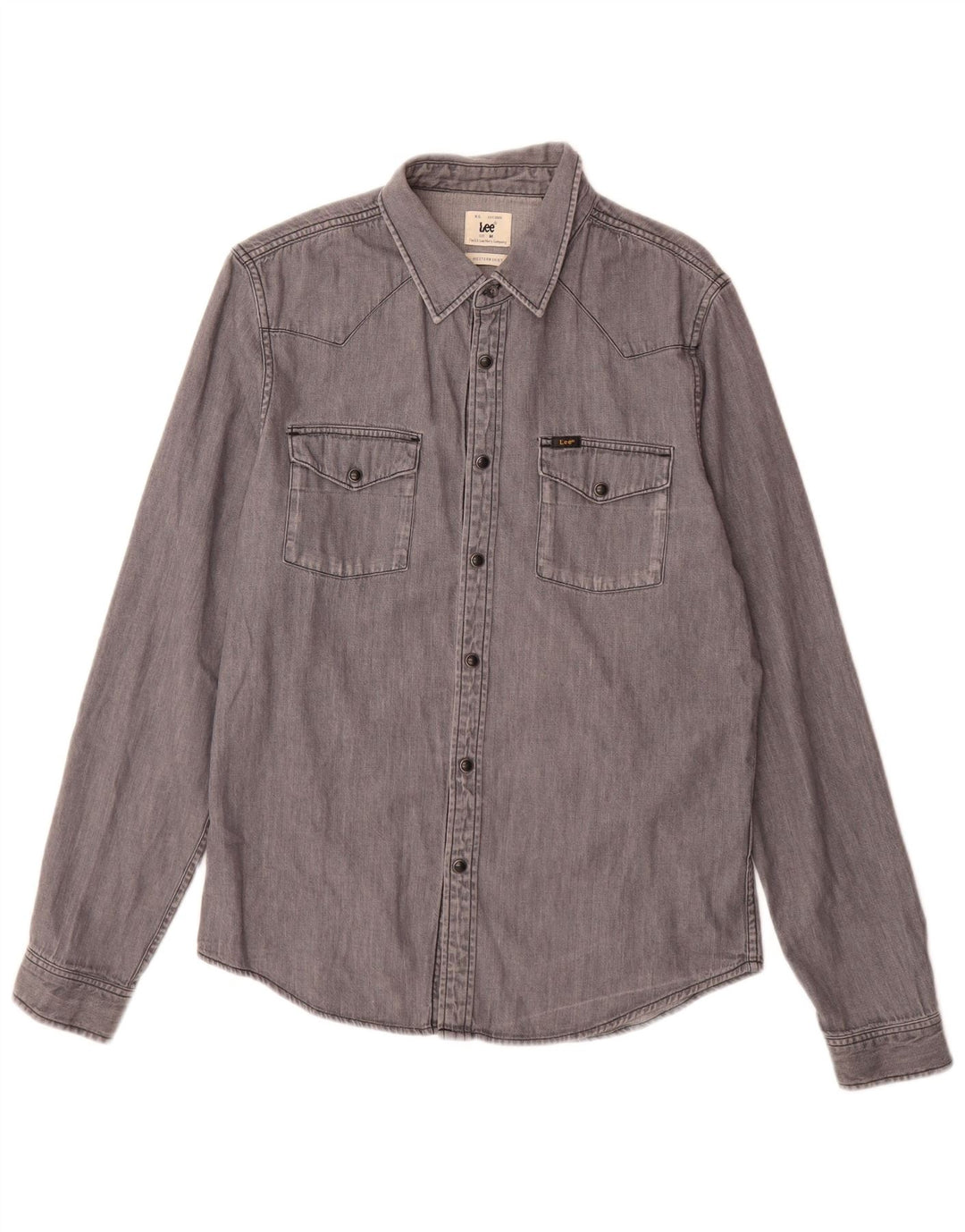 Camisa Vaquera Lee De Algodón Gris Medio |