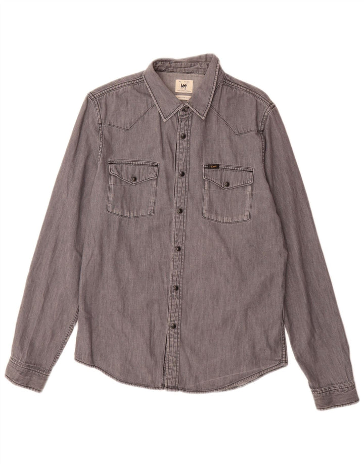 Camisa Vaquera Lee De Algodón Gris Medio |