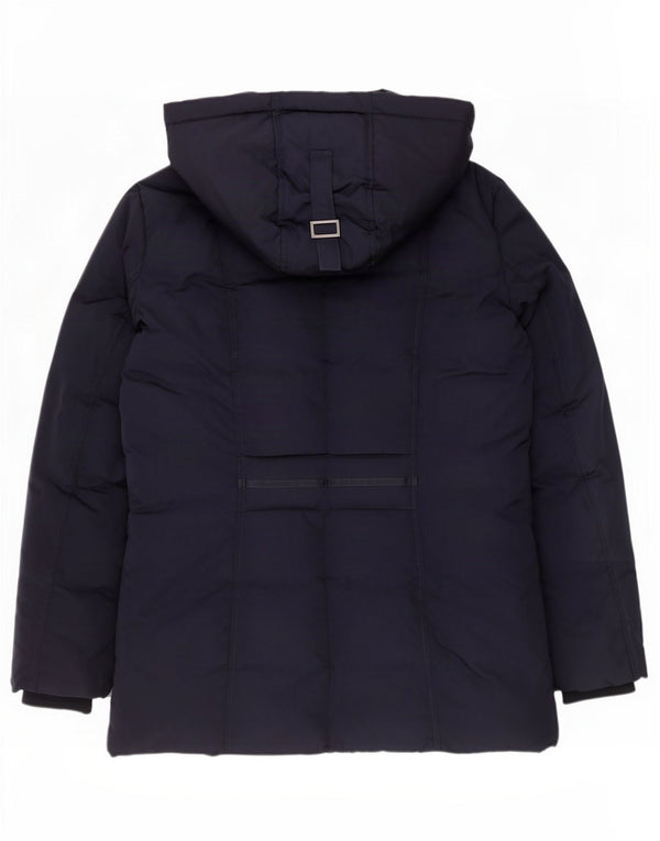 Monsoon Chaqueta acolchada con capucha para mujer UK 44 Mediana Azul marino Poliéster