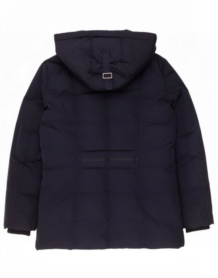 Monsoon Chaqueta acolchada con capucha para mujer UK 44 Mediana Azul marino Poliéster