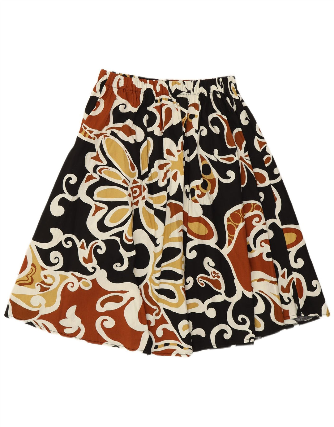 VINTAGE Falda acampanada para mujer W28 Mediana Multicolor Floral