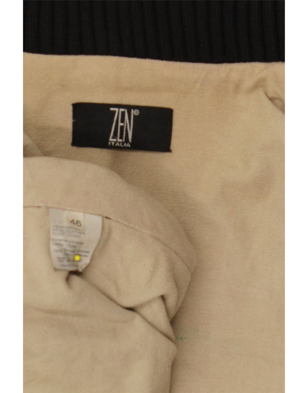 Chaqueta de cuero para mujer ZEN IT 46 Cuero negro grande