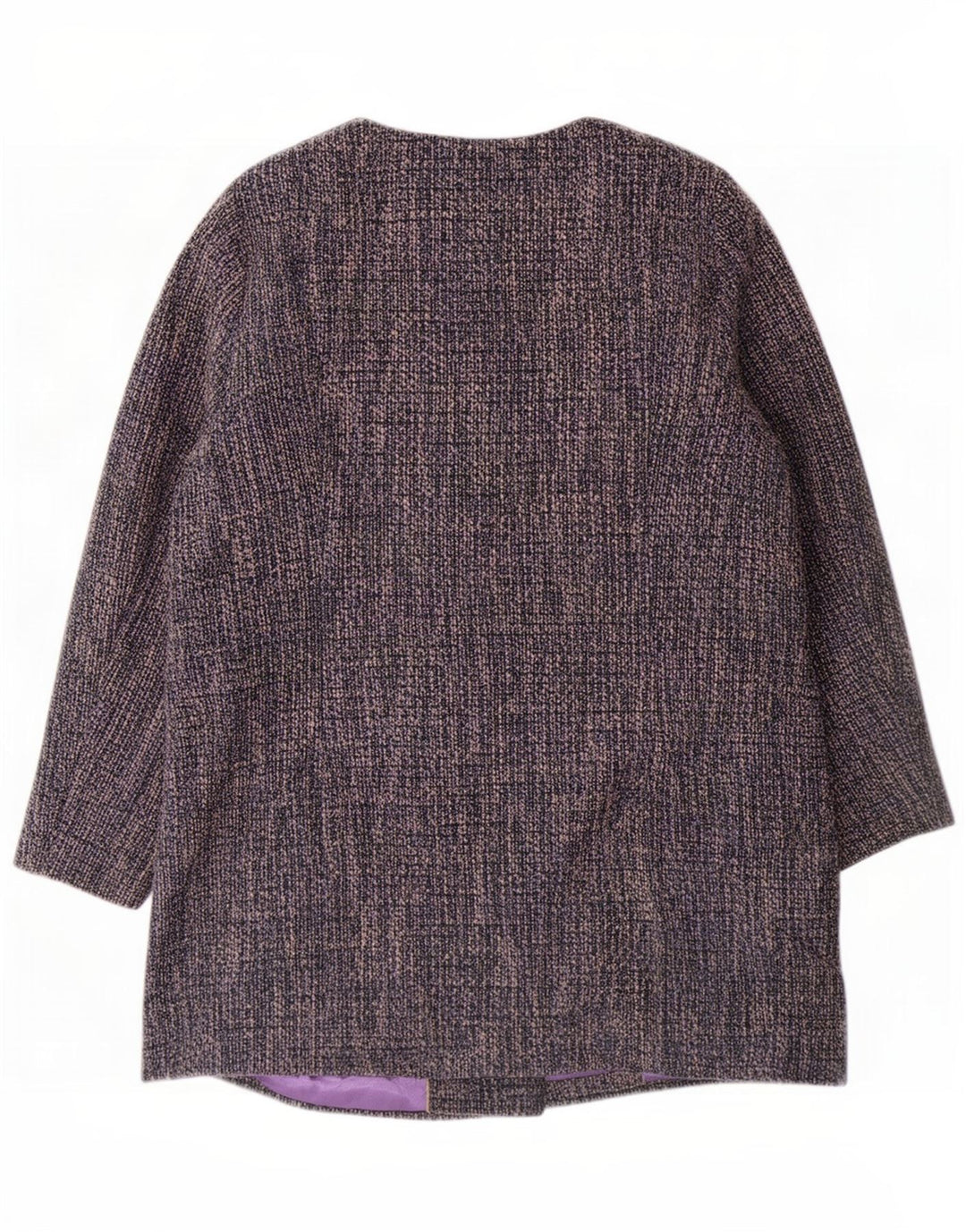 Marks & Spencer Abrigo clásico para mujer UK 40 XL Poliéster moteado azul