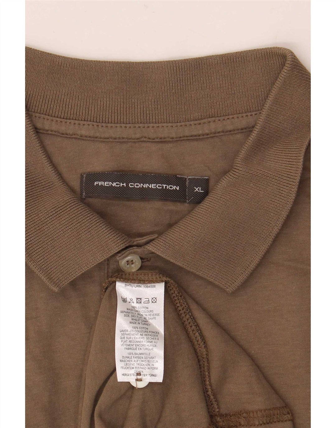 French Connection Polo Hombre XL Algodón Marrón