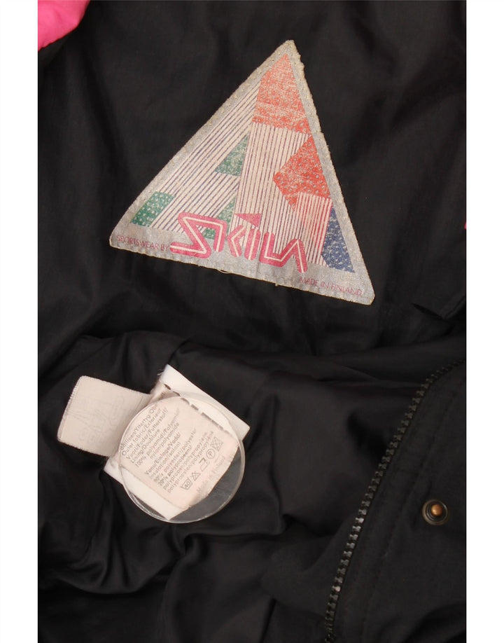 Skila Chaqueta cortavientos extragrande para mujer EU 36 Small Black Colourblock