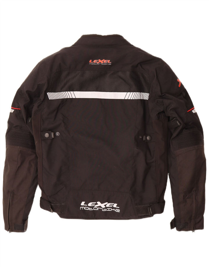 LEXEL Chaqueta gráfica para hombre, talla 40, color negro