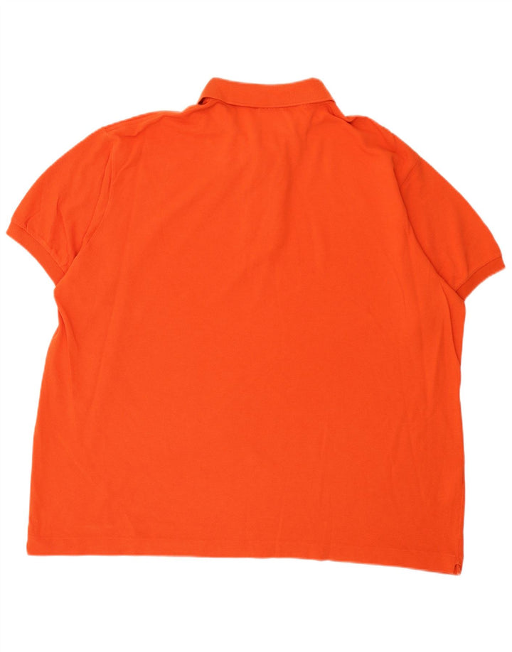 Polo Lacoste para hombre talla 8 3XL algodón naranja