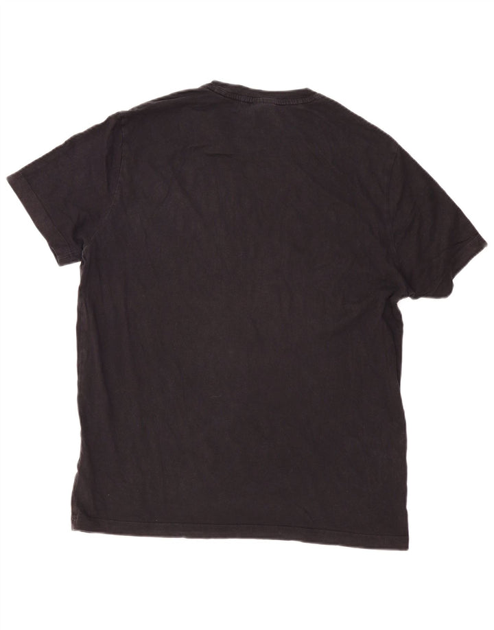 Champion Camiseta gráfica para hombre Top grande de algodón negro