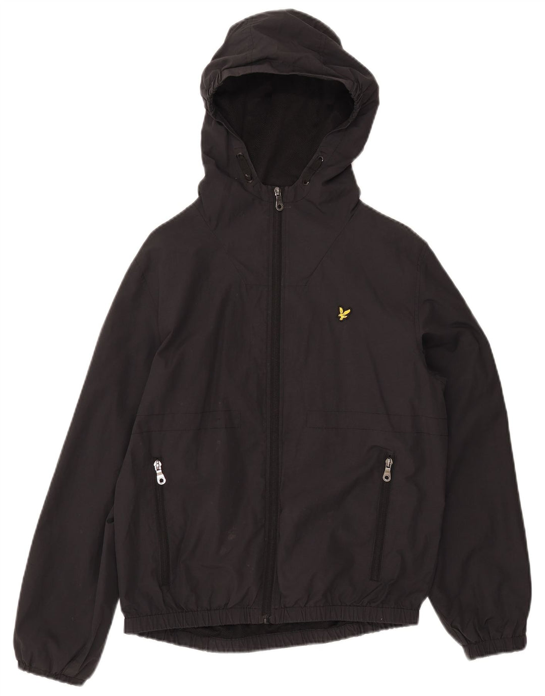 LYLE & SCOTT Cazadora bomber con capucha para niños 14-15 años Negro Algodón