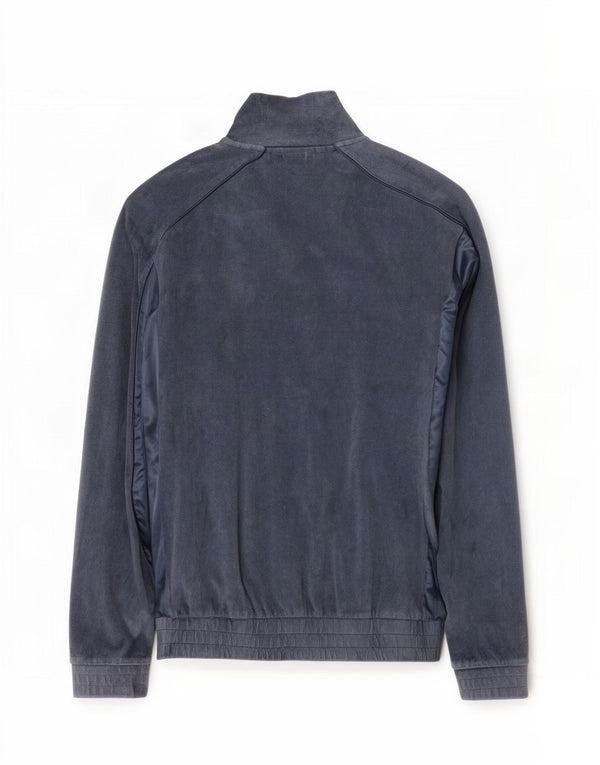 Reebok Chaqueta de chándal de terciopelo para mujer UK 10 Small Grey Cotton
