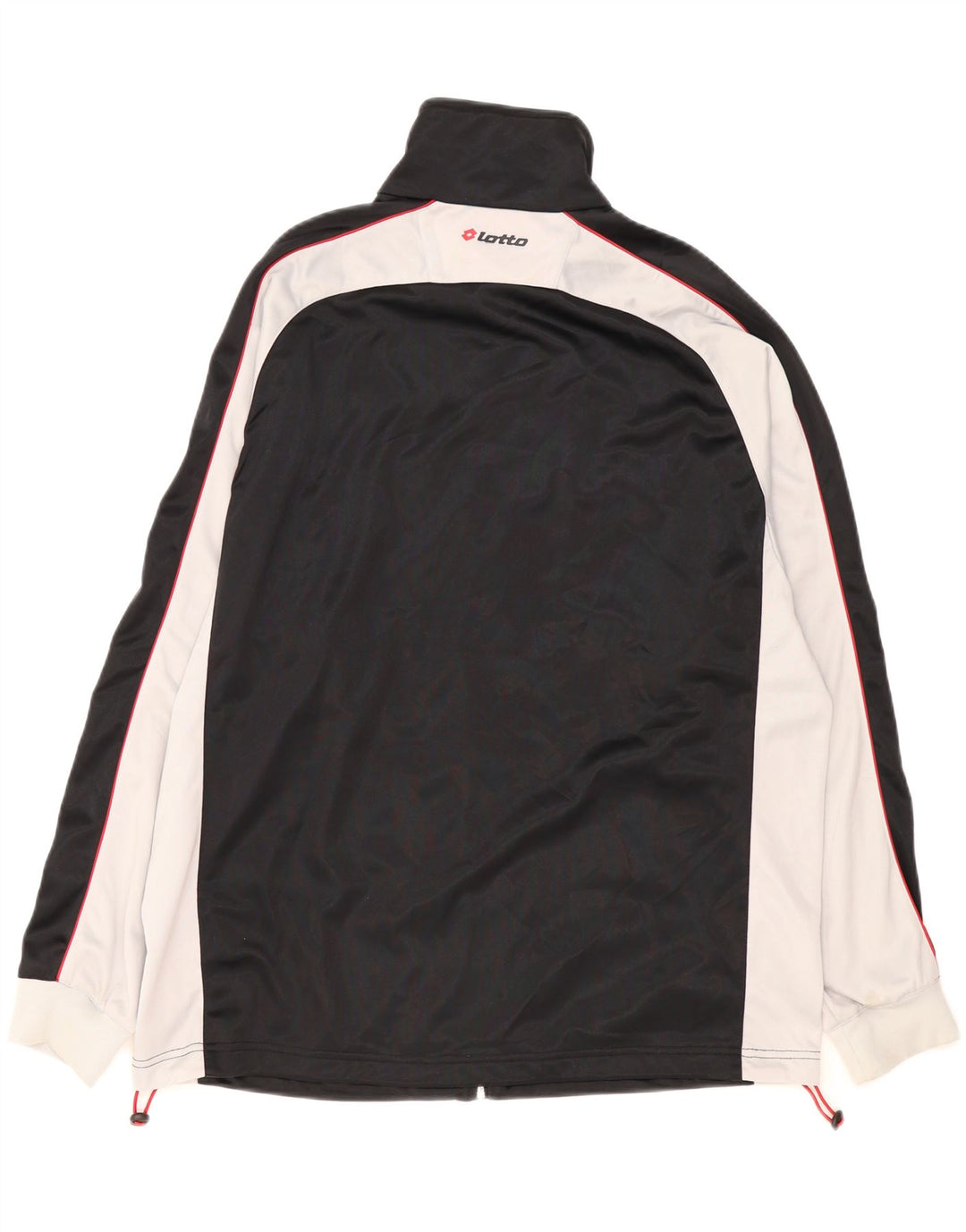 Lotto Hombre Chándal Top Chaqueta XL Negro Colorblock Poliéster