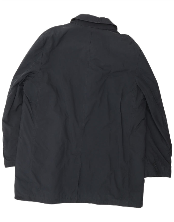 BORSALINO Abrigo para hombre IT 56 3XL Azul marino Poliéster Clásico