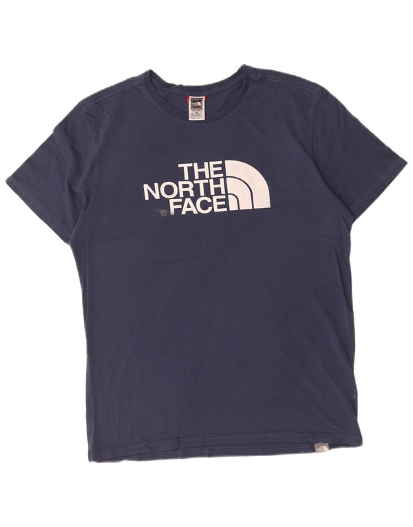The North Face Camiseta Gráfica Para Hombre Top Medium Azul Marino Algodón