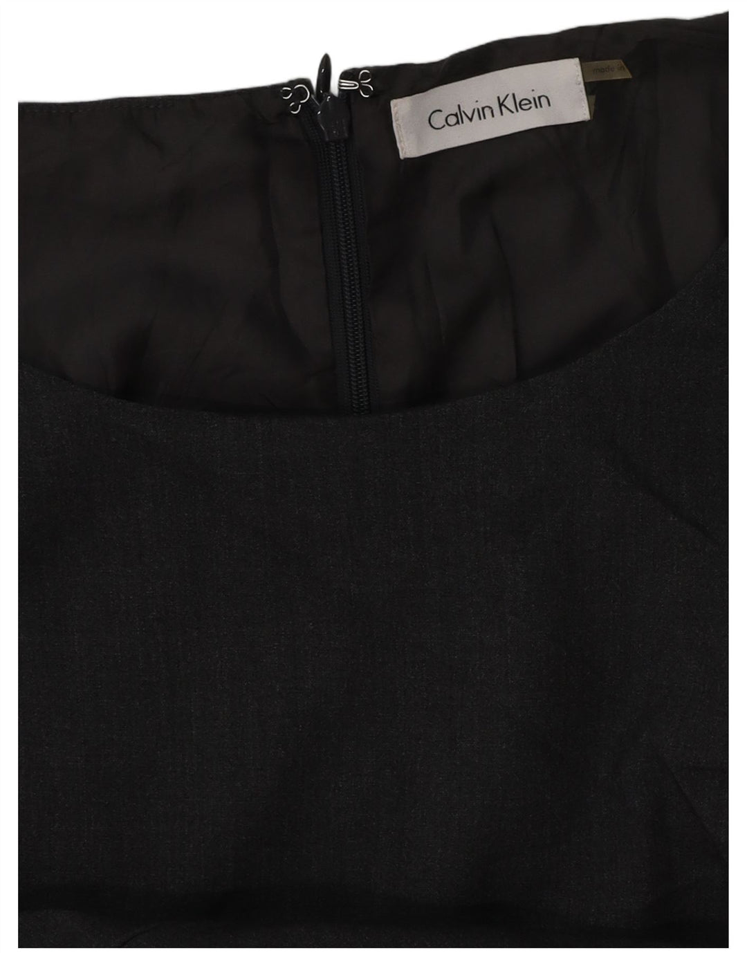 CALVIN KLEIN Vestido tubo para mujer UK 46 Grande Gris