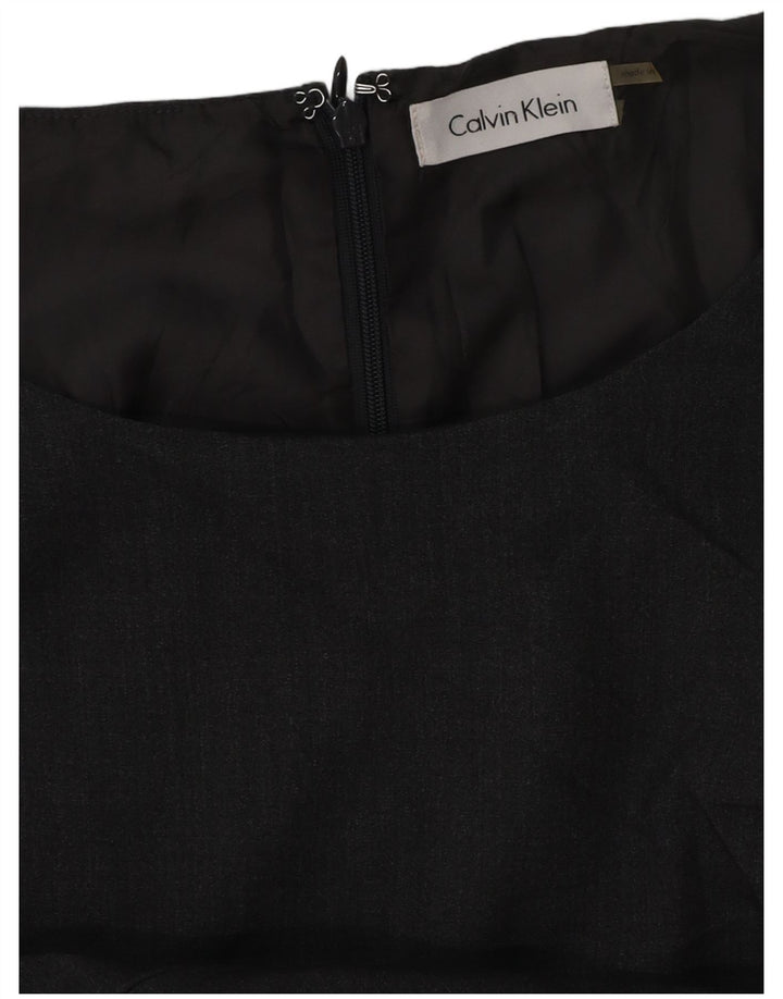 CALVIN KLEIN Vestido tubo para mujer UK 46 Grande Gris
