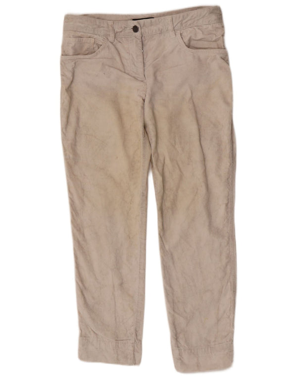 Dolce & Gabbana Pantalones Cónicos De Pana Para Mujer IT 42 Medium W28 L27 Beige