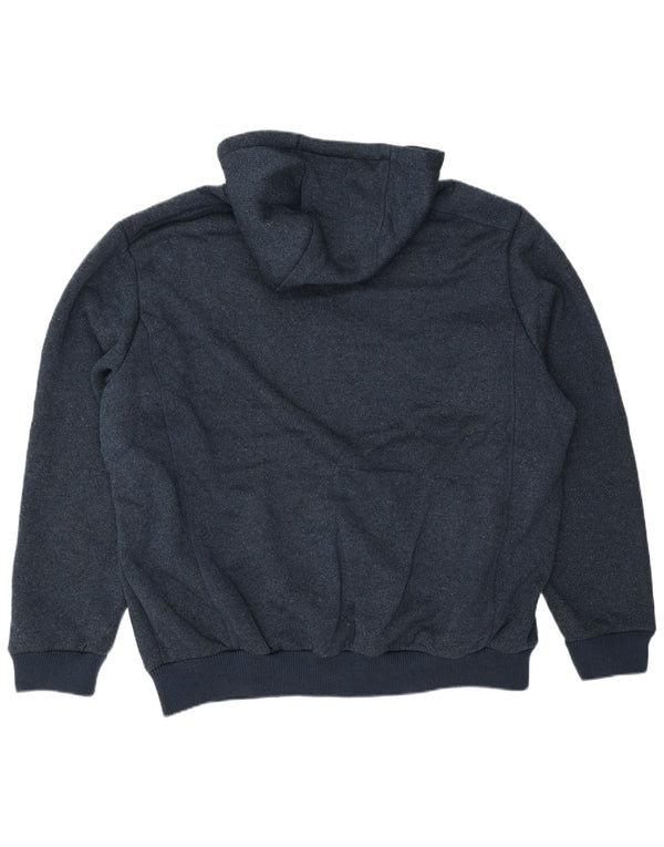 Mountain Warehouse Mens Sherpa Zip Hoodie Sweater 3XL Navy Blue Cotton