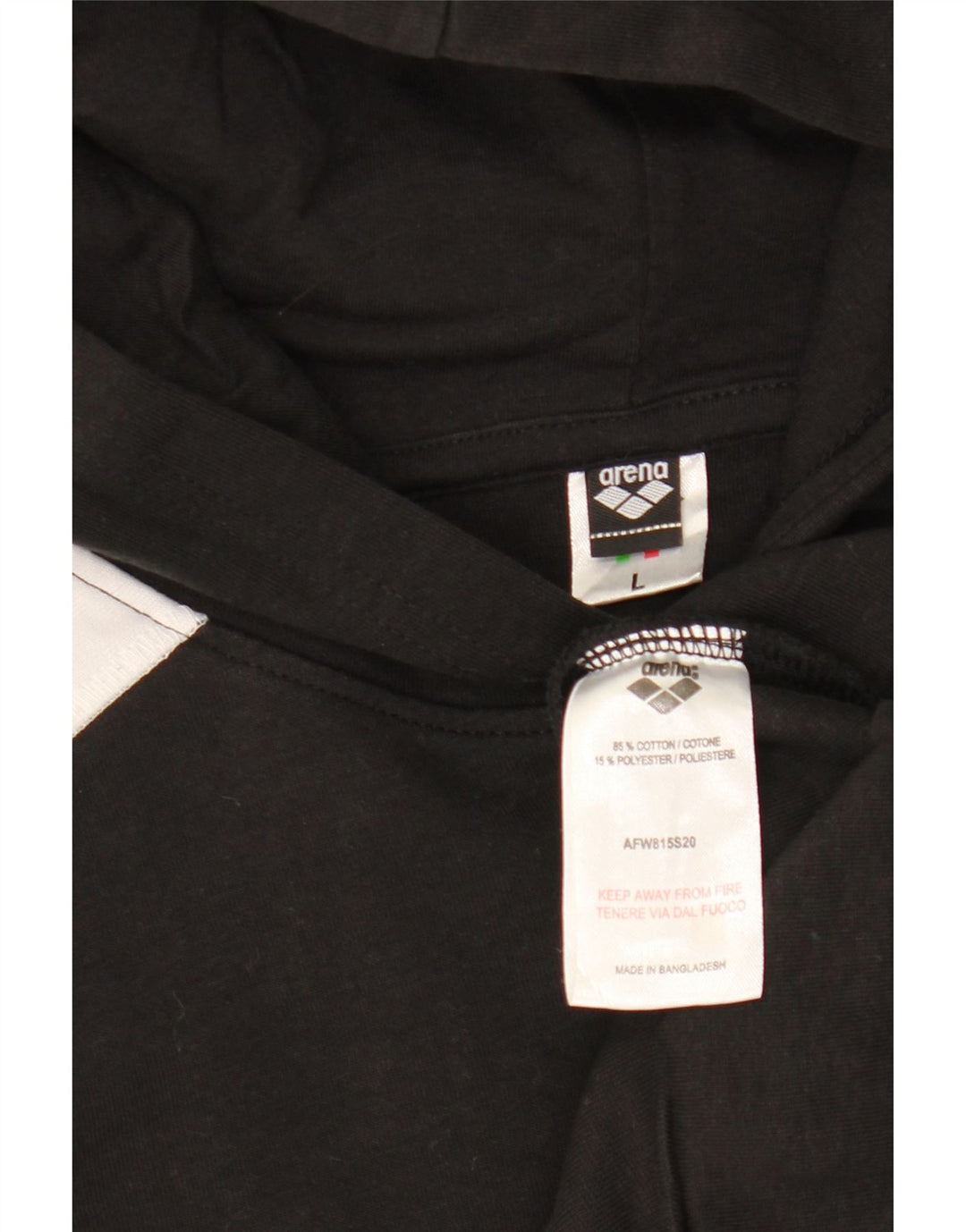 ARENA Jersey con capucha gráfica para mujer UK 46 Large Black Colourblock