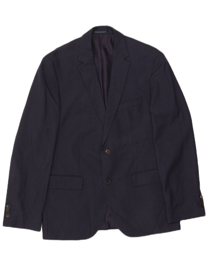 HUGO BOSS Chaqueta tipo blazer con 2 botones para hombre IT 50 Large Azul marino