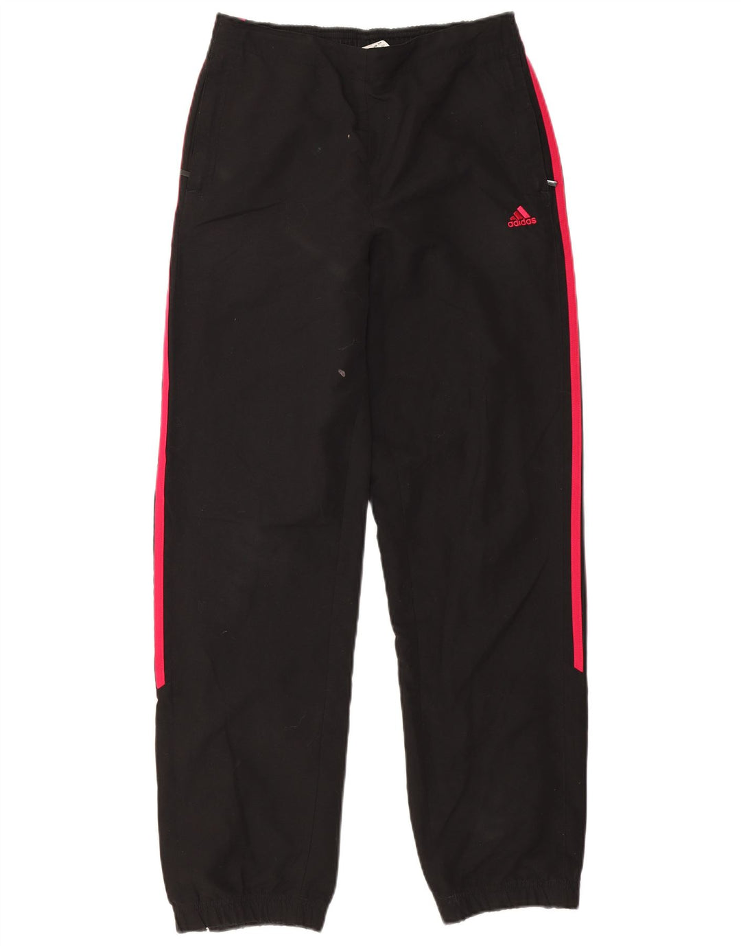 Adidas Mujer Chándal Pantalones Joggers UK 10 Pequeño Negro Poliéster