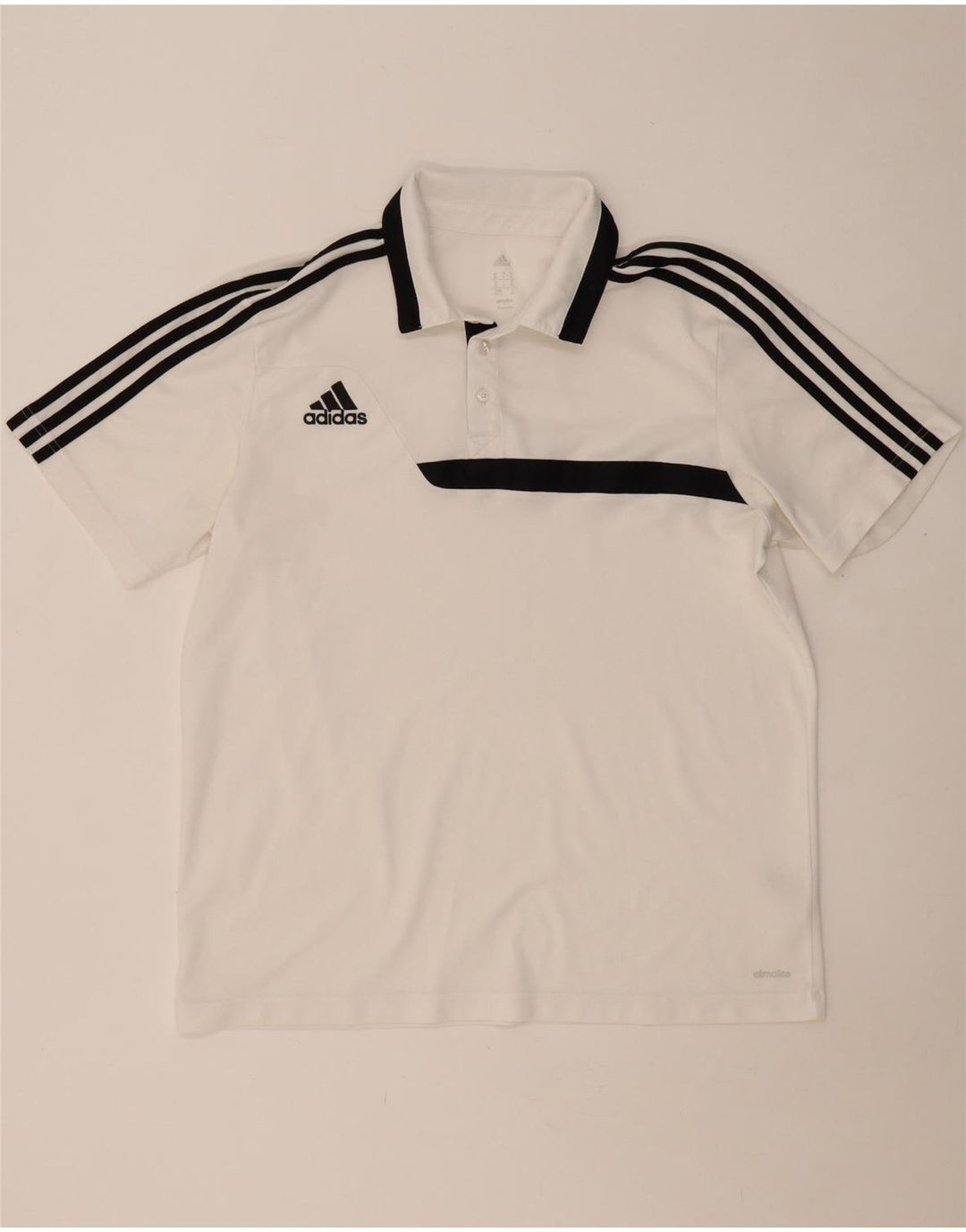 Polo ADIDAS Climalite para hombre XL Poliéster con bloques de color blanco
