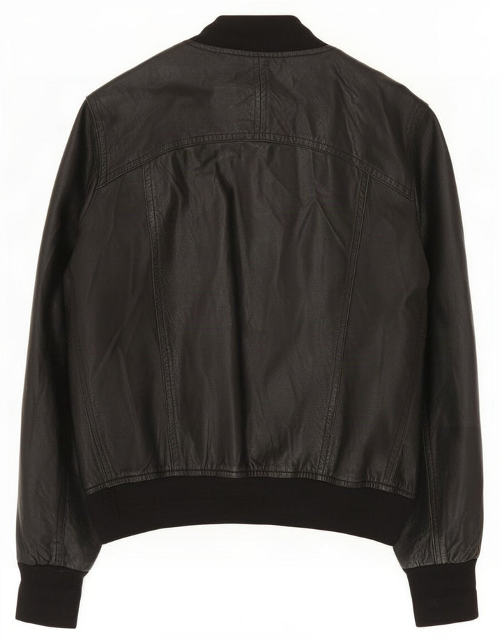 Chaqueta de cuero vintage para mujer Reino Unido 14 Negro medio