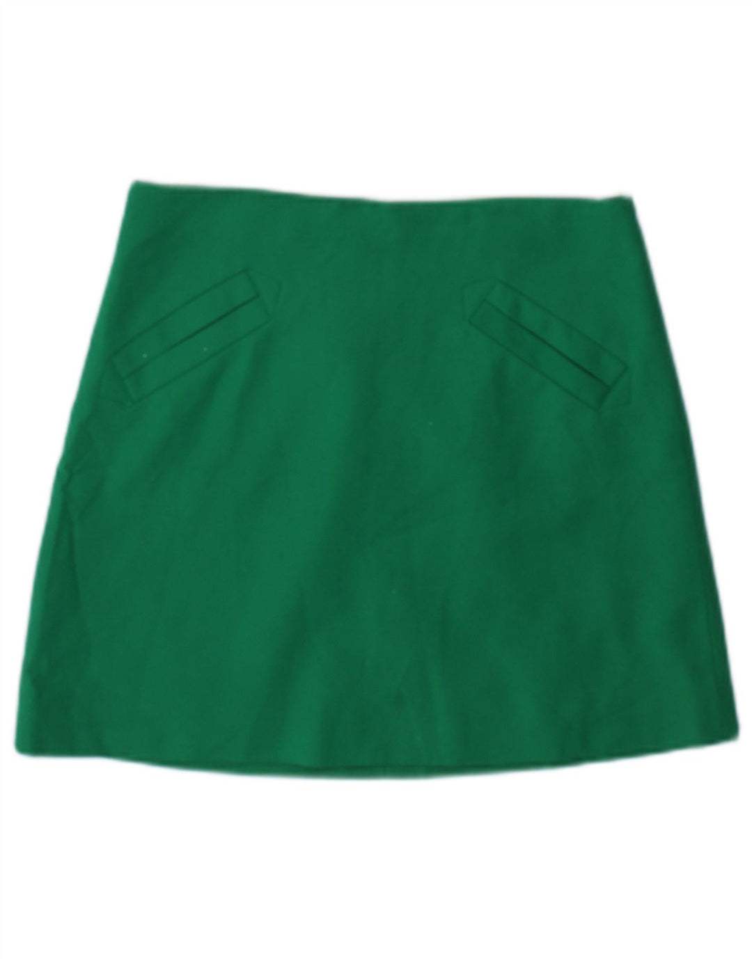 Minifalda Zara Mujer Small W26 Acetato Verde