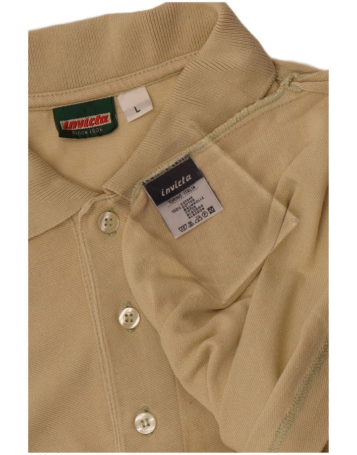 INVICTA Polo Hombre Grande Algodón Beige