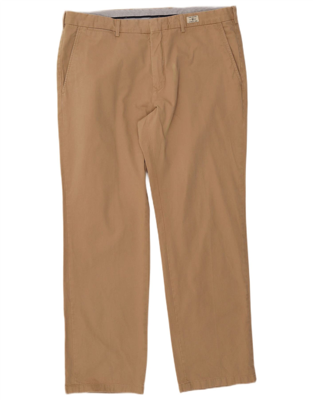 TOMMY HILFIGER Pantalón chino recto para hombre W38 L32 Algodón beige