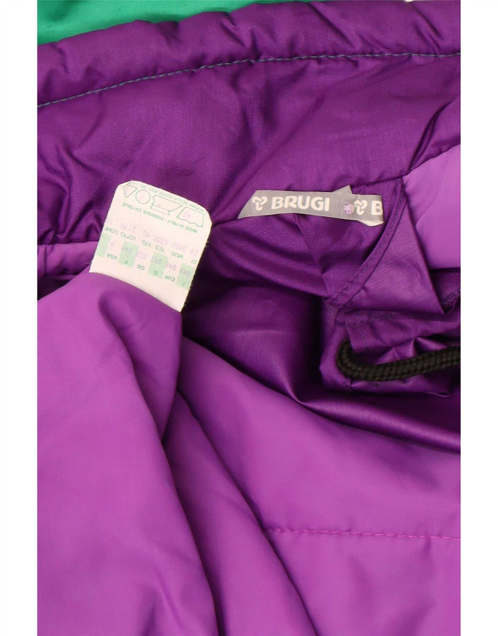 Brugi Mono de esquí para mujer IT 48 XL Verde Colorblock Poliéster Retro