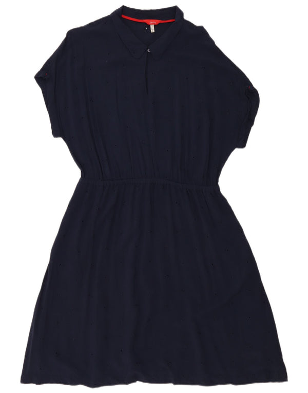 Joules Vestido acampanado para mujer UK 40 XL Viscosa azul marino