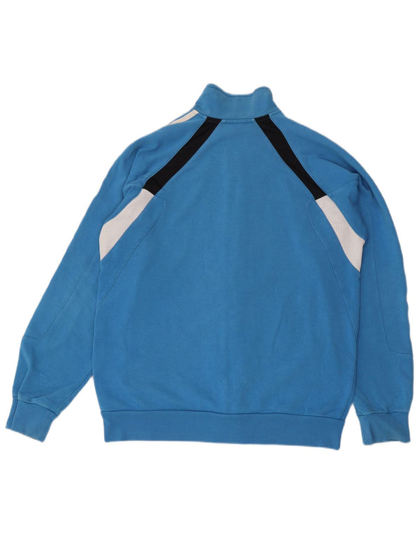 ADIDAS Chaqueta de chándal para hombre UK 40/42 Algodón color block azul medio