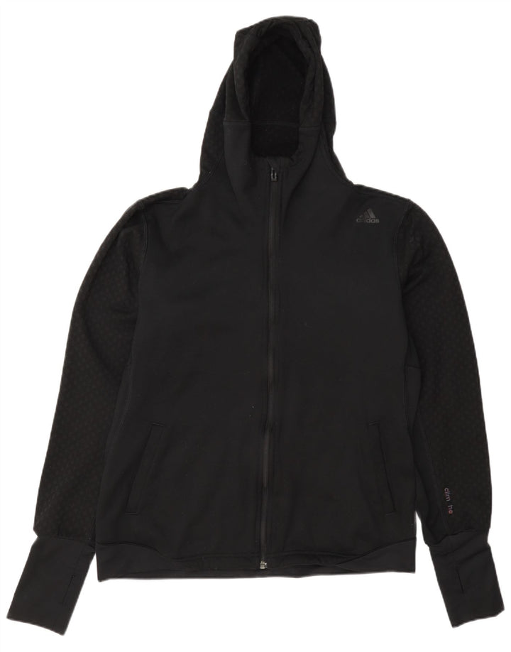 Adidas Climashell Zip Sudadera con capucha para mujer Reino Unido 12/14 Mediano Negro