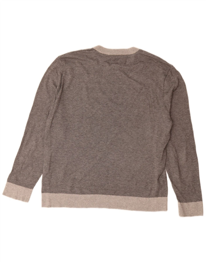 Dockers Suéter De Cuello Redondo Para Hombre Grande Gris Moteado