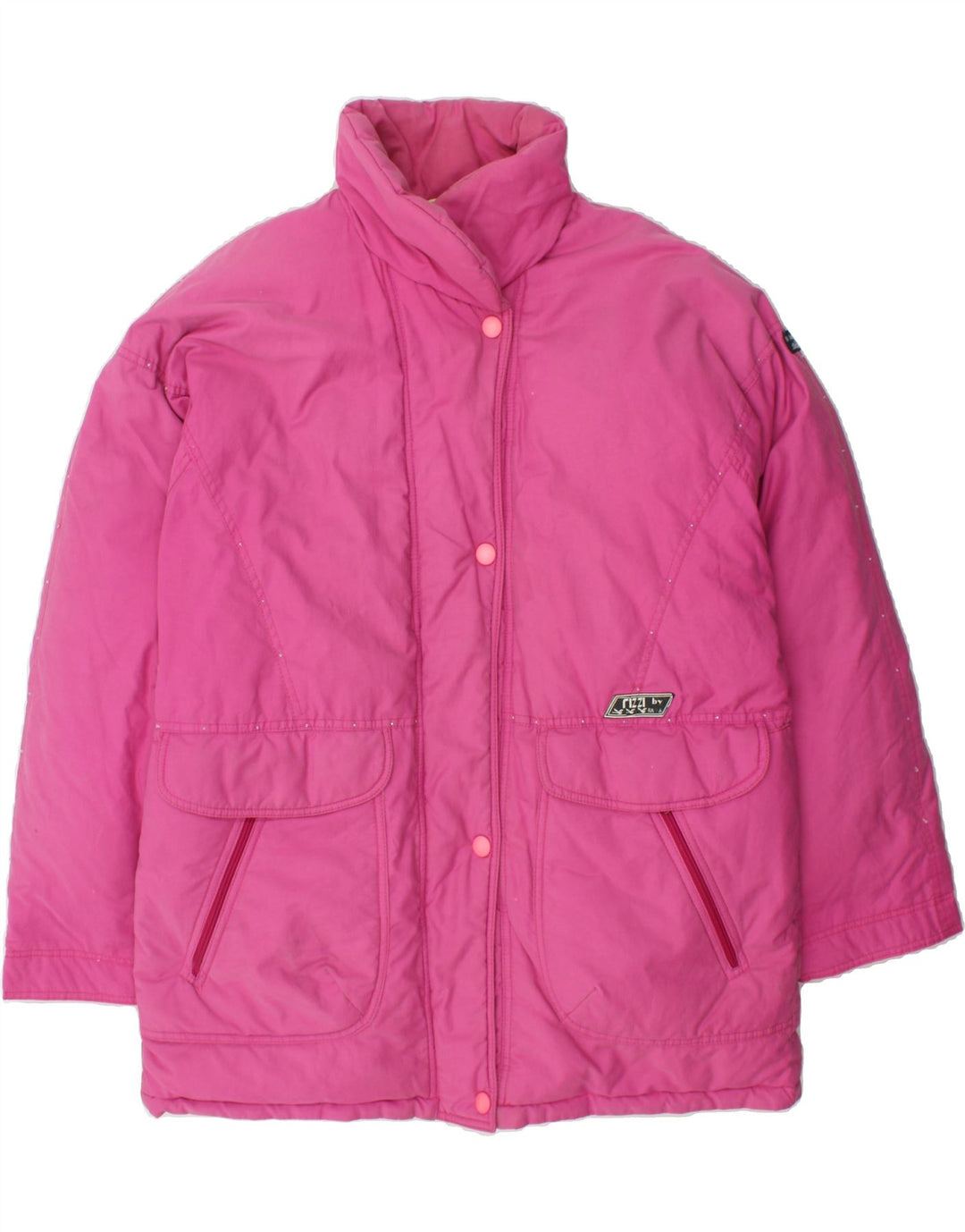 VINTAGE Womens Windbreaker Coat EU 48 2XL Pink Vintage Vintage and Second-Hand Vintage from Messina Hembry 