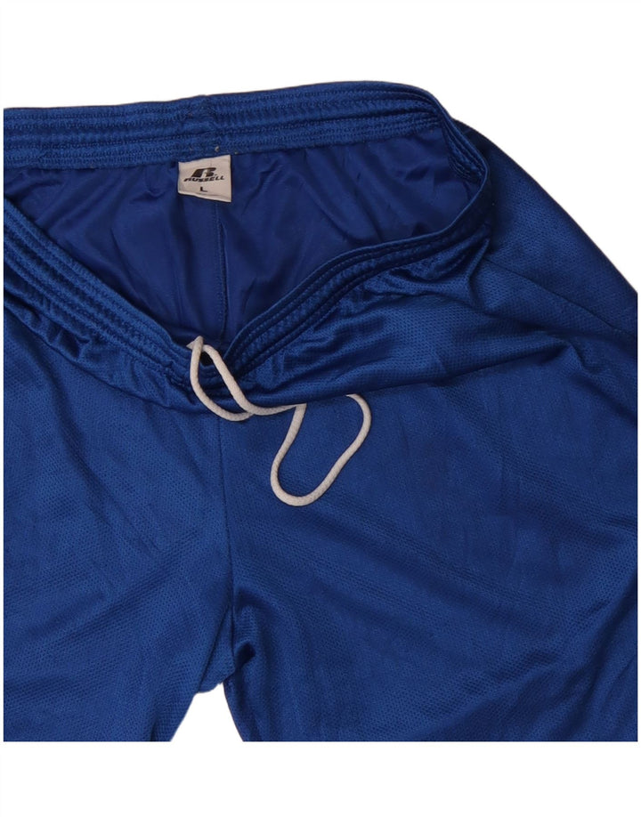 RUSSELL ATHLETIC Pantalones cortos deportivos para hombre poliéster azul grande