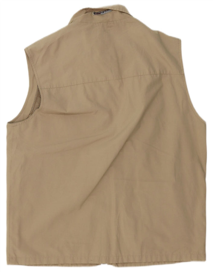 Wampum Chaleco utilitario para hombre UK 42 XL Poliéster beige