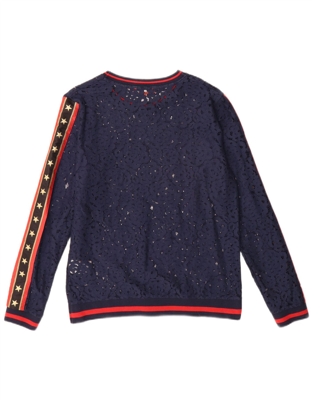 Superdry Mujer Oversize Graphic Top Manga Larga UK 40 Small Azul Marino