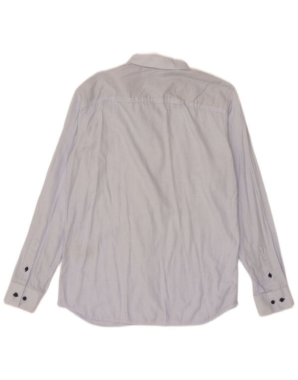 Camisa Jack & Jones para hombre talla 42 algodón a cuadros azul grande