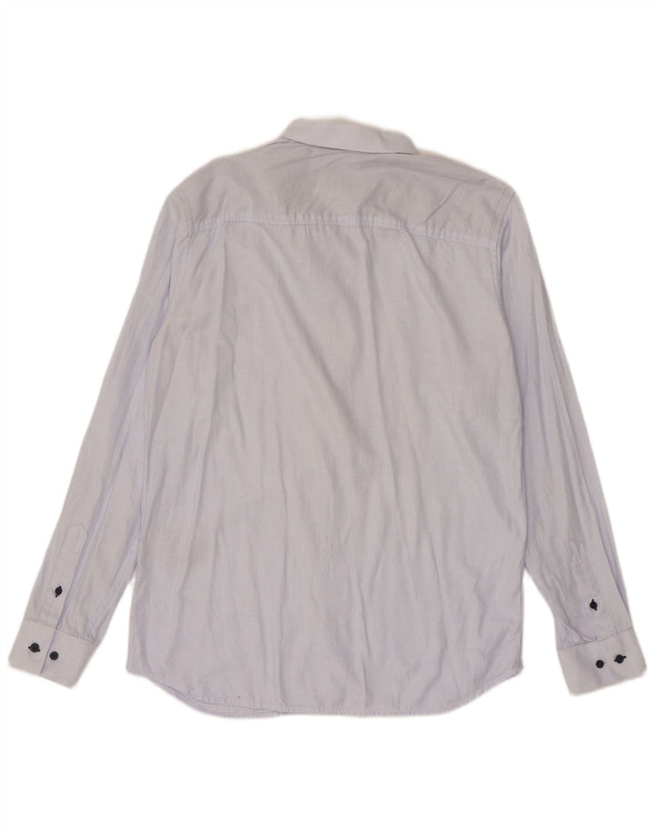 Camisa Jack & Jones para hombre talla 42 algodón a cuadros azul grande