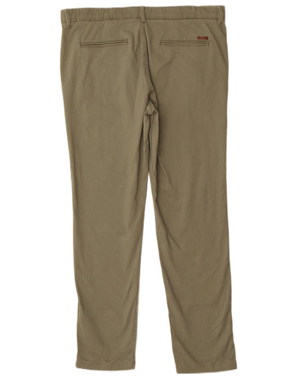 Jack & Jones Mens Slim Chino Pantalones W36 L30 Algodón Caqui