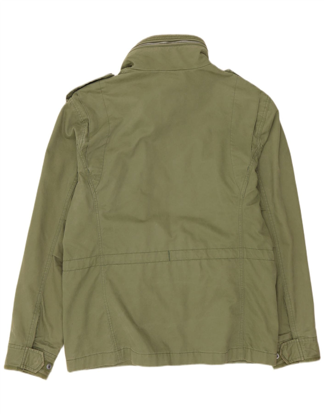 SUPERDRY Chaqueta militar para hombre UK 40 Large Algodón verde