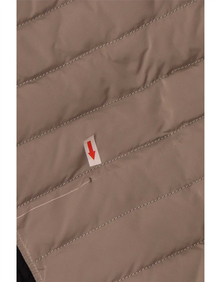 Amerigo Vespucci Chaqueta acolchada para hombre UK 40 Large Gris Colorblock Poliamida