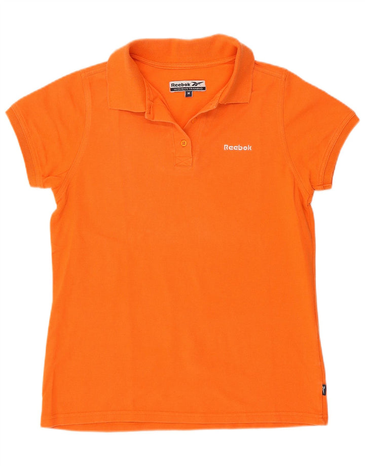 Reebok Polo para mujer UK 12 Algodón naranja mediano